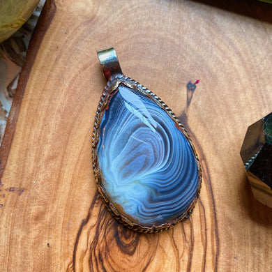 60mm Botswana Agate Pendant